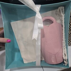 Tiffany & Co. Pink Leather Small Shoulder Bag